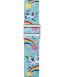 Kids Analog Strap Watch with Pattern Blue/White large