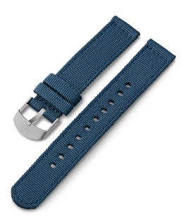 18 mm Textilarmband Blau large