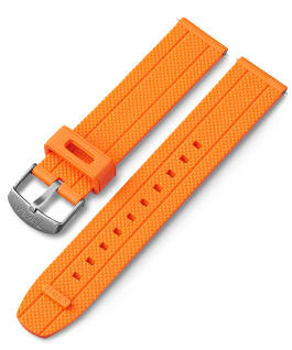 20mm Quick Release Silicone Strap Orange large