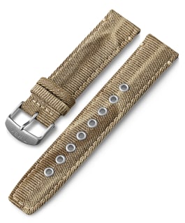 20 mm Textilarmband mit Schnellverschluss Beige large