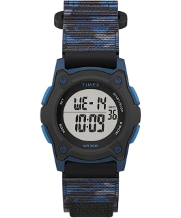 Kids Digital 35mm Fast Wrap Strap Watch Blue/Camo large